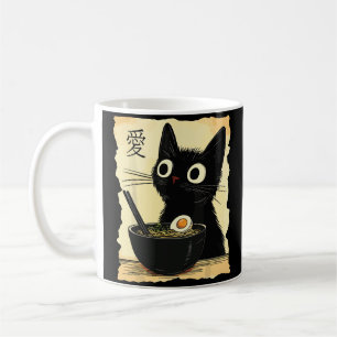 Mug Chat mangeant des ramen