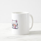Mug Chat mangeant des sushis (Devant droit)