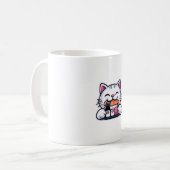 Mug Chat mangeant des sushis (Devant gauche)