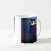 Mug Chat Masque Visage De Pluie De Nuit (Devant droit)
