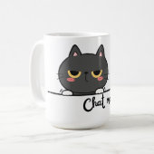 Mug Chat Me Fatigue – Humour Félin (Devant gauche)