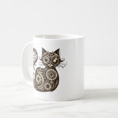 Mug Chat mécanique Steampunk (Devant gauche)