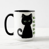 Mug Chat mécontent Sarcastique Humour Café Coca M (Gauche)