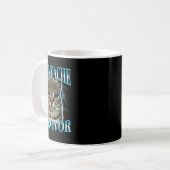 Mug Chat Mème Survivant Mal De Ventre Drôle Dicton Cha (Devant gauche)