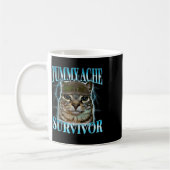 Mug Chat Mème Survivant Mal De Ventre Drôle Dicton Cha (Gauche)