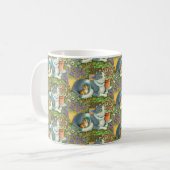 MUG CHAT MÈRE ET CUISINE, FLEURS POTÉES, BOWS & LACE (Devant gauche)