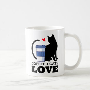 Mug Chat Mignon Amateur de Café Drôle Kitten Caféine