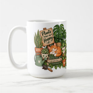 Mug Chat mignon amateur de plantes – Les plantes me re