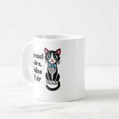 Mug Chat mignon "Attire Formel, Flair Félin" (Devant gauche)