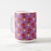 Mug Chat mignon avec Ballons de Coeur Rouge (Devant gauche)