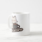 Mug Chat mignon avec café – Catuccino (Devant gauche)