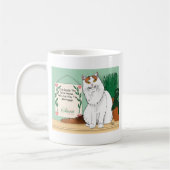 Mug Chat mignon blanc orange humour maison (Gauche)
