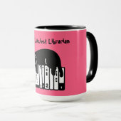 Mug Chat Mignon, Chat Drôle, Bibliothécaire Le Plu (Devant droit)