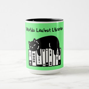 Mug Chat Mignon, Chat Drôle, Bibliothécaire Le Plu