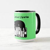Mug Chat Mignon, Chat Drôle, Bibliothécaire Le Plu (Devant droit)