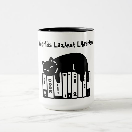 Mug Chat Mignon, Chat Drôle, Bibliothécaire Le Plus Pa (Centre)