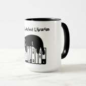 Mug Chat Mignon, Chat Drôle, Bibliothécaire Le Plus Pa (Devant droit)