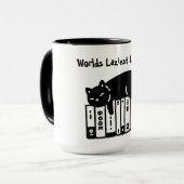 Mug Chat Mignon, Chat Drôle, Bibliothécaire Le Plus Pa (Devant gauche)