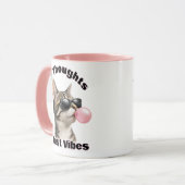 Mug Chat mignon cool juste des vibes (Devant gauche)