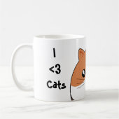 Mug Chat mignon de minou de calicot de Kawaii (Gauche)
