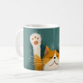 Mug Chat mignon drôle qui fait une sieste (Devant gauche)