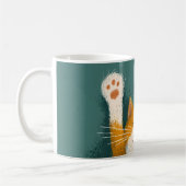 Mug Chat mignon drôle qui fait une sieste (Gauche)