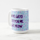 Mug Chat mignon drôle "Vous avez Gato Be Kitten Me" (Devant gauche)