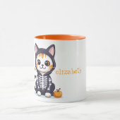 Mug Chat mignon en costume d'Halloween (Centre)
