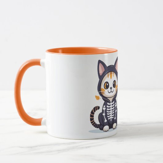 Mug Chat mignon en costume d'Halloween (Gauche)