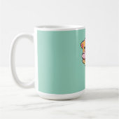 Mug Chat Mignon Enlaçant une Pizza au Pepperoni de Des (Gauche)