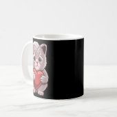 Mug Chat mignon étreignant la Saint-Valentin Kitty Lov (Devant gauche)
