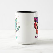 Mug Chat mignon fâché en train de baiser Fluff Off. (Centre)