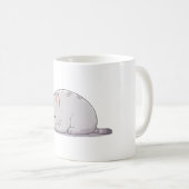 Mug Chat mignon kawaii grumpy endormi (Devant droit)