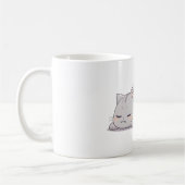 Mug Chat mignon kawaii grumpy endormi (Gauche)