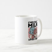 Mug Chat Mignon Lait Chocolat – Boisson Confortable et (Devant droit)
