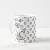 Mug Chat mignon Lilac Point Birman / Ragdoll & pattes (Devant gauche)