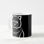 Mug Chat mignon mais maudit (Devant gauche)