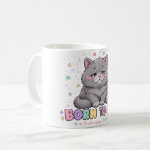 Mug Chat mignon né pour faire la sieste (Devant gauche)