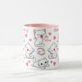 Mug Chat mignon personnalisé et boug pour enfants de s (Centre)