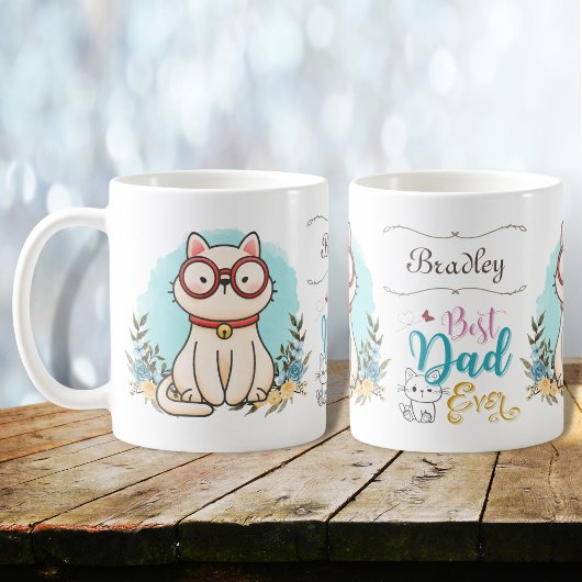 Mug Chat mignon Porter Des Lunettes Meilleur Papa Jama