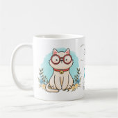 Mug Chat mignon Porter Des Lunettes Meilleur Papa Jama (Gauche)