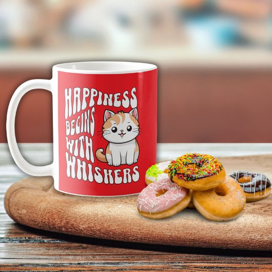 Mug Chat mignon rouge drôle disant