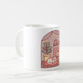 Mug Chat mignon se réchauffant et se blottissant devan (Devant gauche)