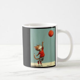 Mug Chat Mignon Sports Dessin Animé Basketball