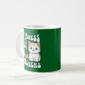 Mug Chat mignon vert drôle disant (Devant gauche)