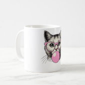 Mug Chat mignonne pour les femmes Amour chat amusant (Devant gauche)