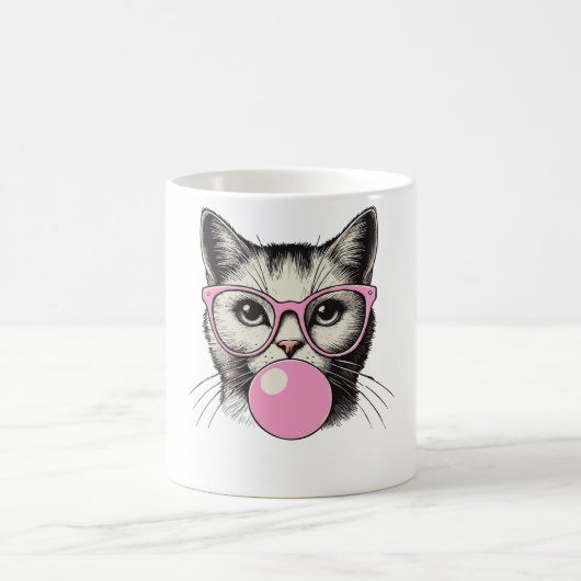 Mug Chat mignonne pour les femmes Amour chat amusant (Centre)
