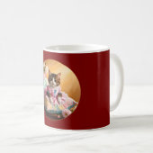Mug Chat mignonne sur le lit (Devant droit)