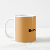 Mug Chat Minou Noir Orange Miaou (Gauche)