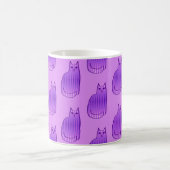 Mug Chat moderne du milieu du siècle, orchidée et viol (Centre)